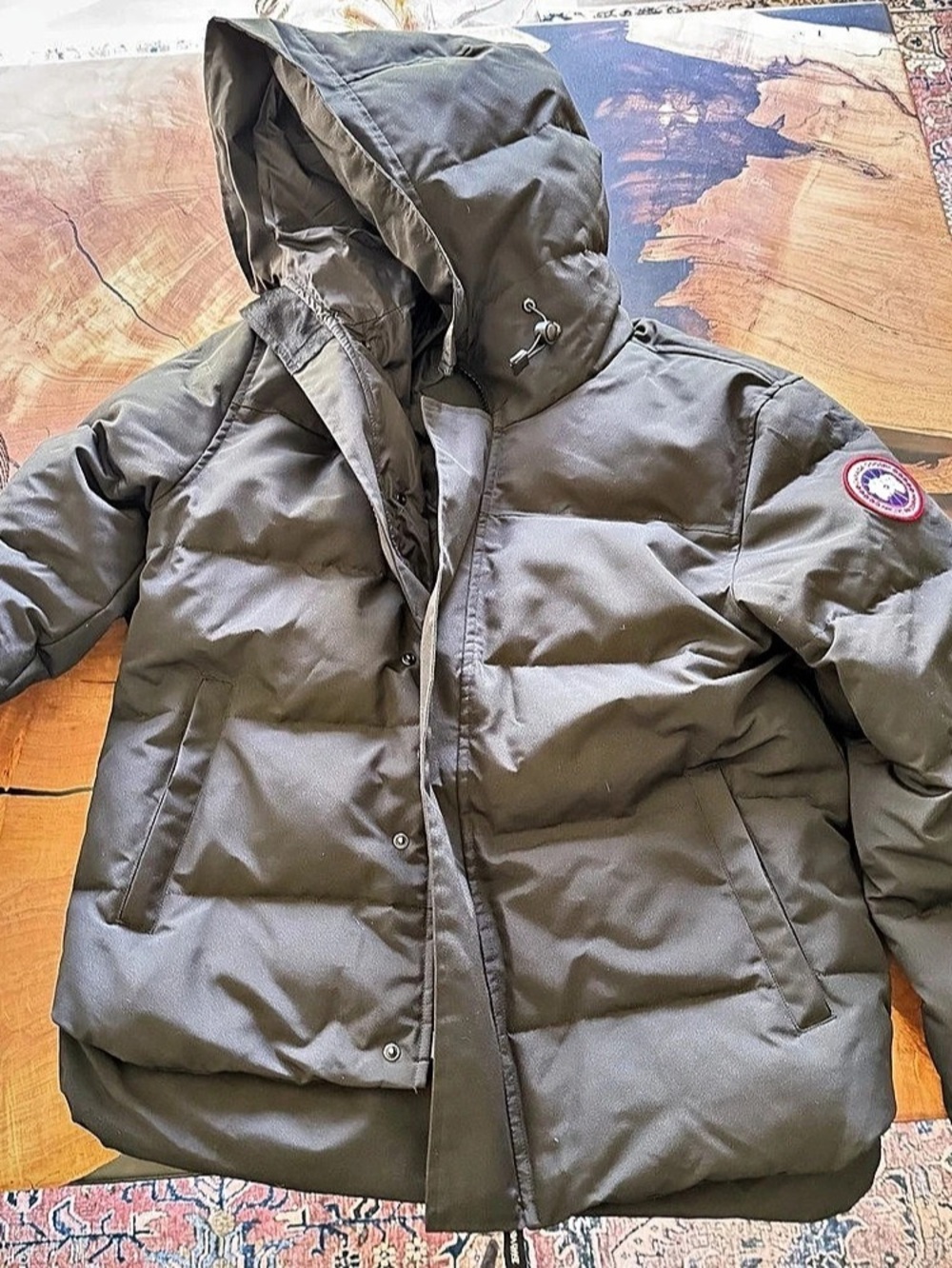 Canada Goose MacMillan Parka Hooded Puffer Jacket in Black Size men’s XL BNWT